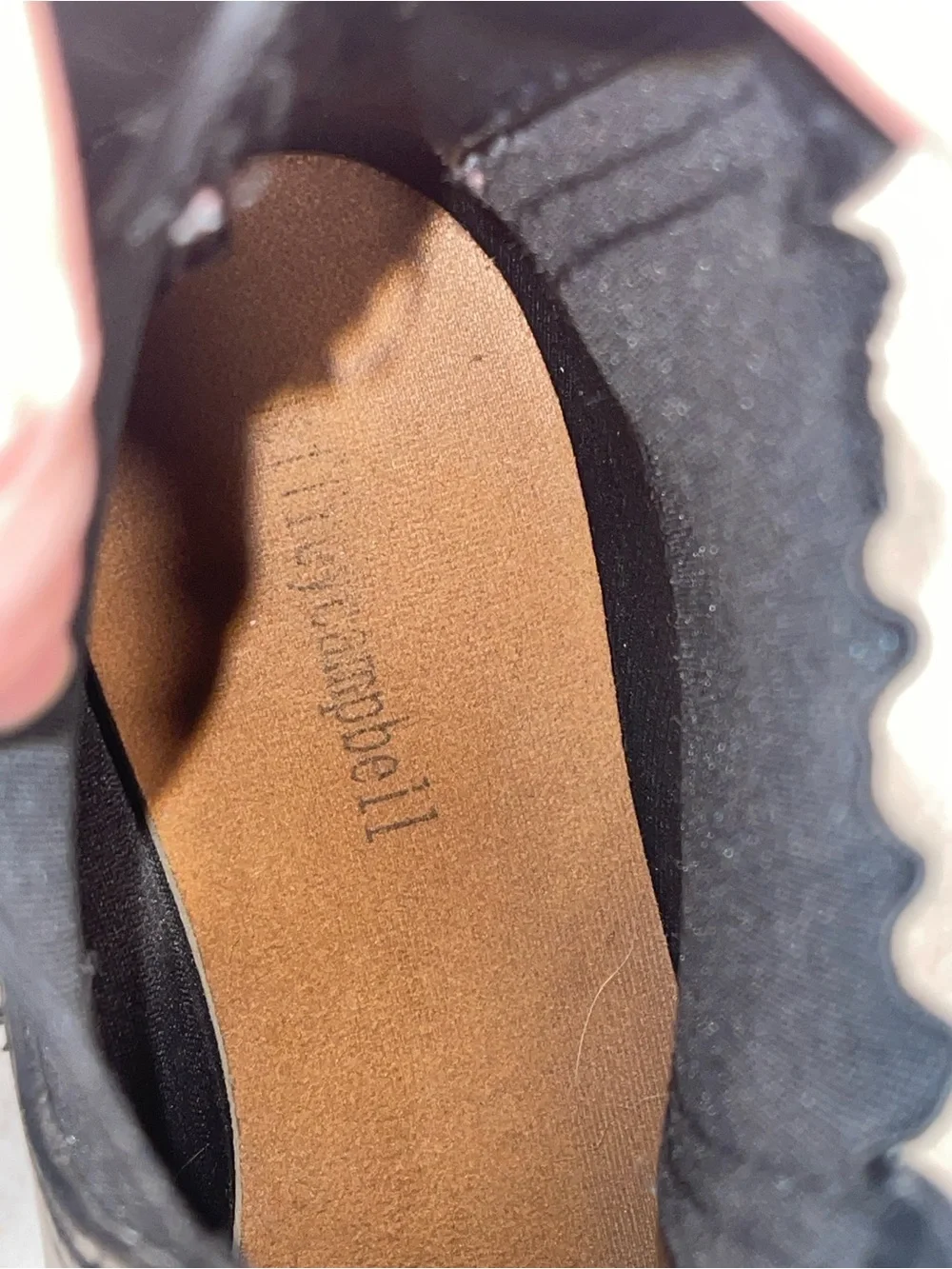 Jeffrey Campbell Black Lug-Sole Chelsea Booties